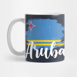 Aruba Map and Flag Mug